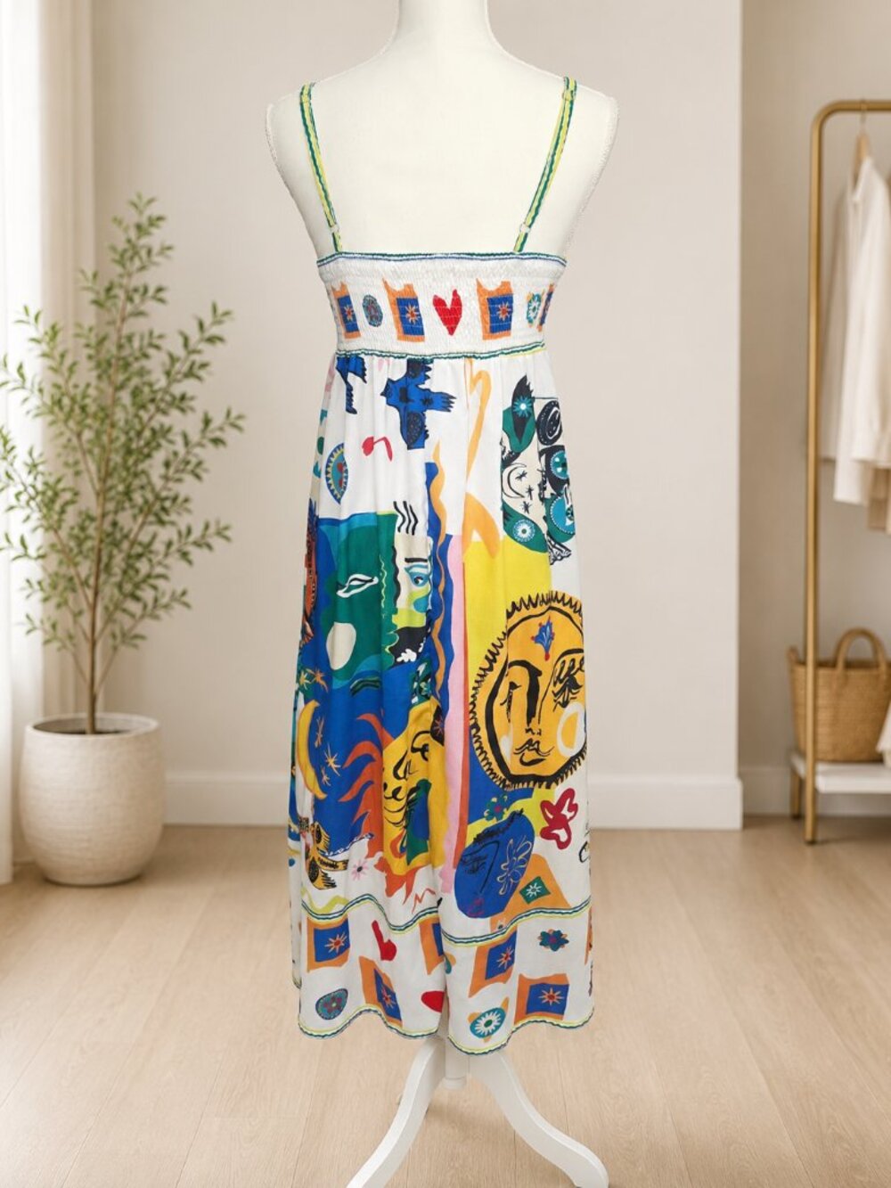 **Colorful Printed Maxi Sundress – Size Small / Medium, No Tags** - Picture 3 of 4